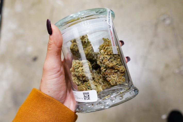 14g of cold cured weed by Le Ganja Fairy