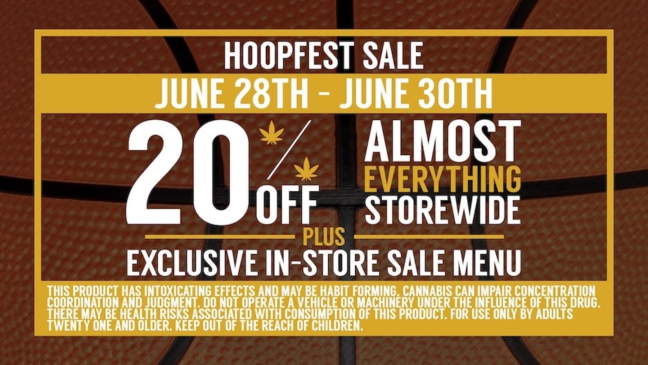 Cinder Cannabis Dispensary Hoopfest Sale