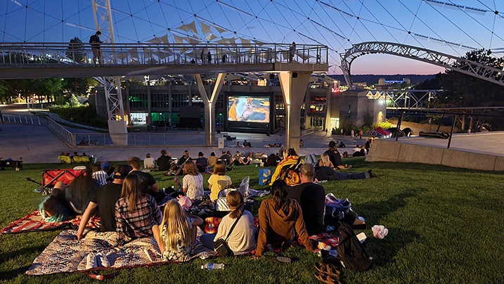 Movies in the Riverfront Park Pavilion in Spokane Washington