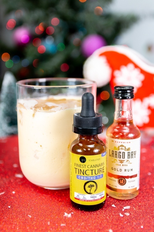 Eggnog Next to Rum and Cannabis Tincture