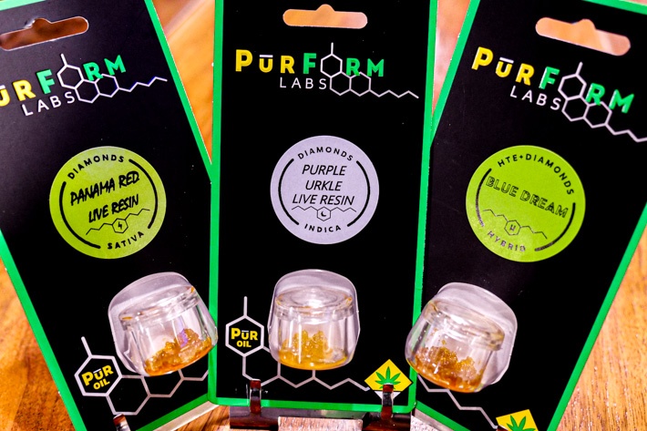 3 diamond concentrates by Purform Labs