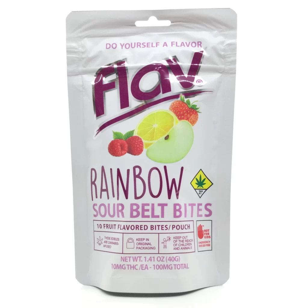 Flav Sour Belts Cannabis Infused Sour Belt Bites