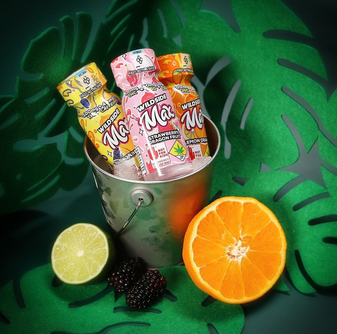 Wildside Max Shots Green Revolution Cannabis Edible Drink