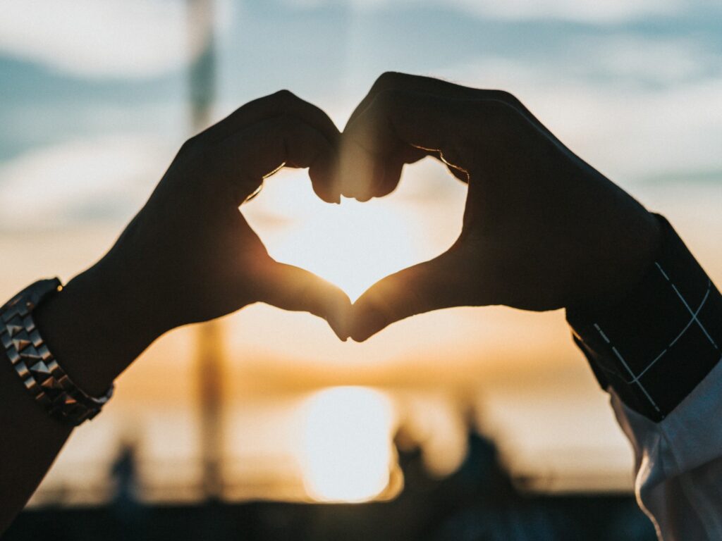 Hands forming a heart