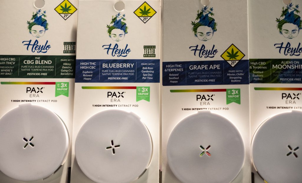 Heylo Pax Pods Cinder Spokne line up Cannabis concentrates