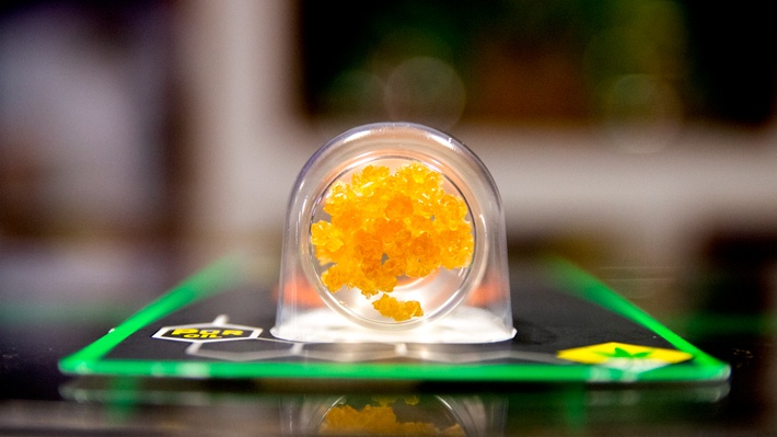 Diamond consistency of the Snow Monster showcased through bottom view