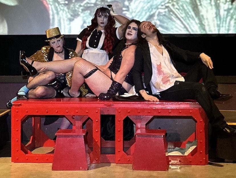 Absolute Pleasure shadow cast performing The Rocky Horror Picture Show in Spokane Washington at The Garland Theater
