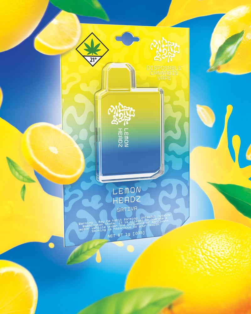 Lemon Headz Microbar Cannabis Disposable Vape