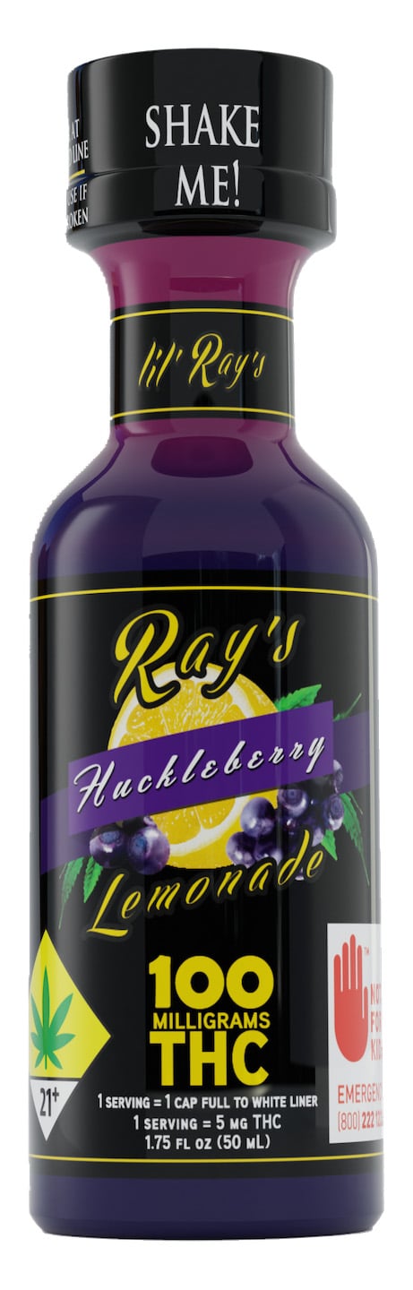 Ray's Lemonade Huckleberry Lil' Ray's Cannabis Shot Liquid Edible
