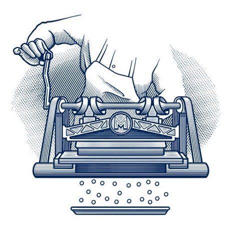 Illustration ofHand Cracking Machine to Press Mints