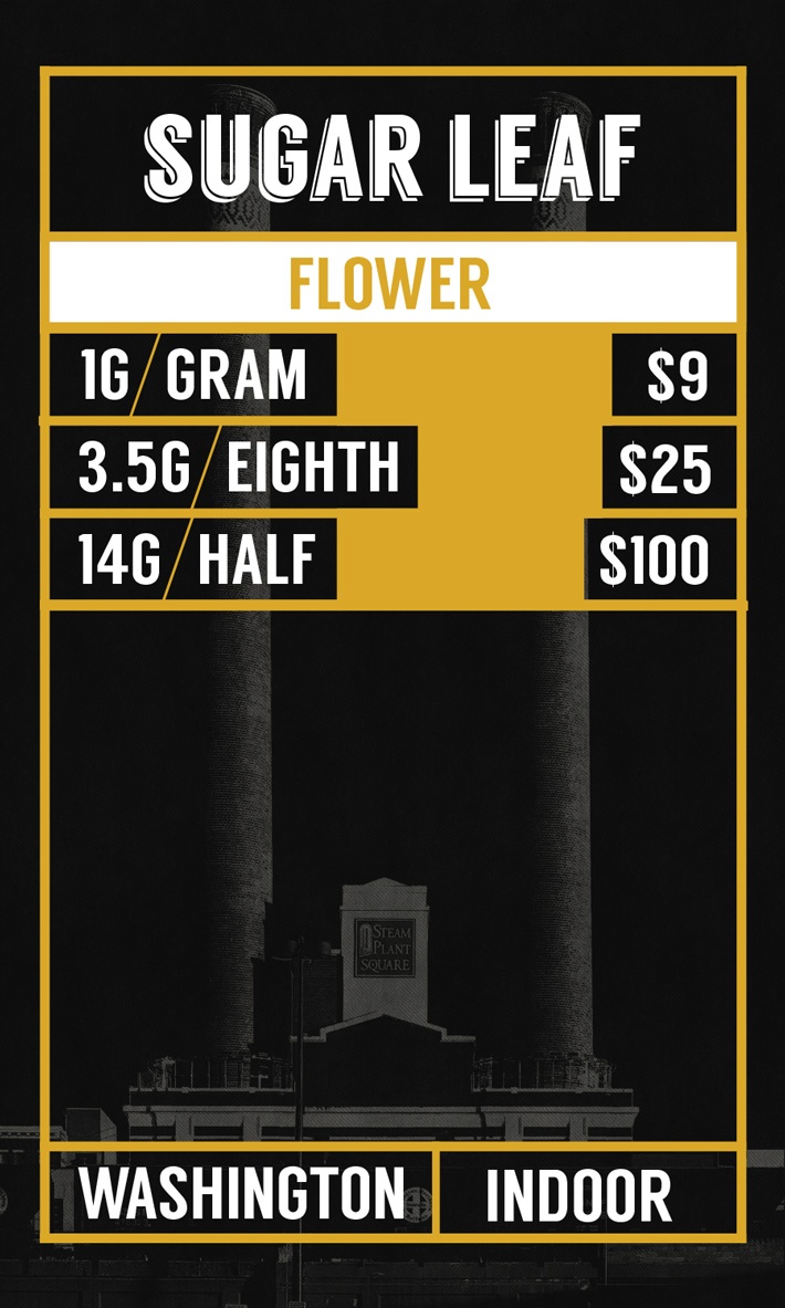 Sugarleaf Cannabis Menu / Brand Card