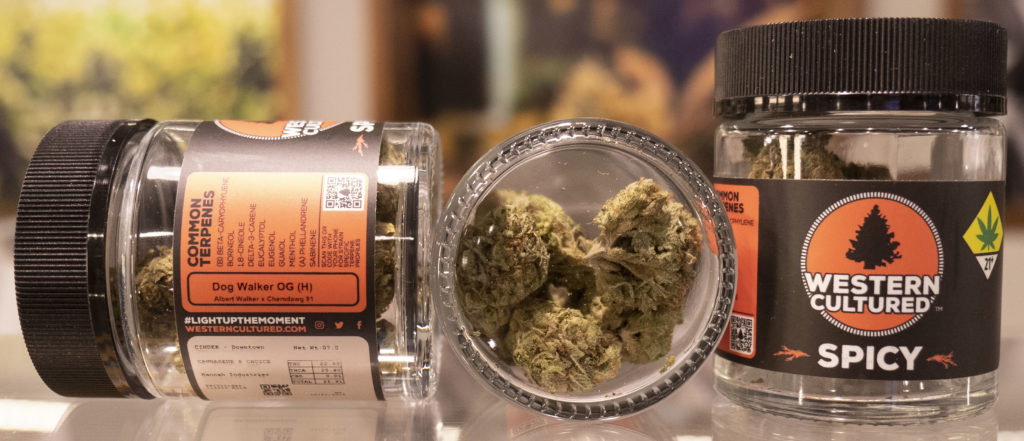 Western Cultured Cannabis Dog Walker OG Flower in Jar