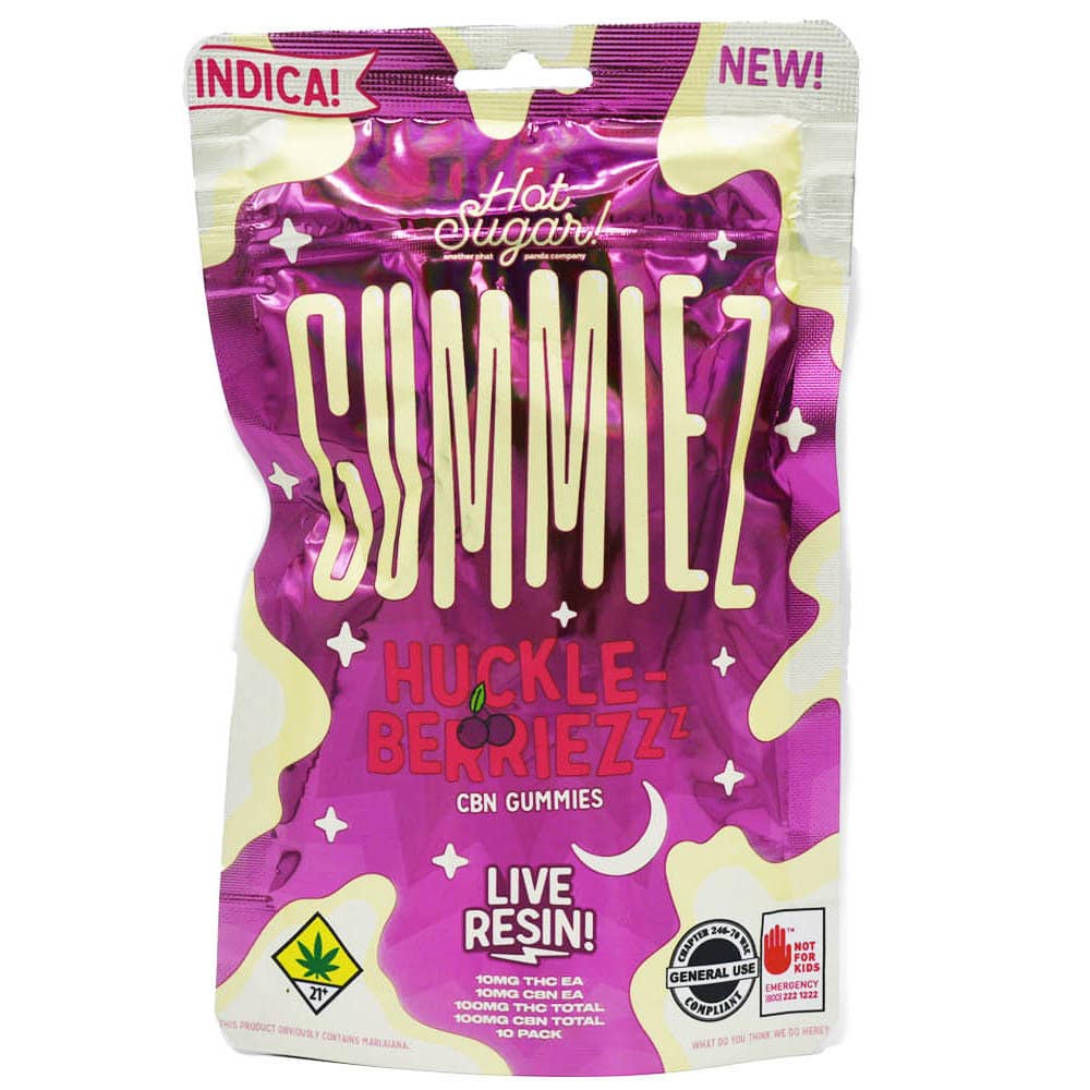 Phat Panda Hot Sugar Gummies Cannabis 100mg THC Edibles