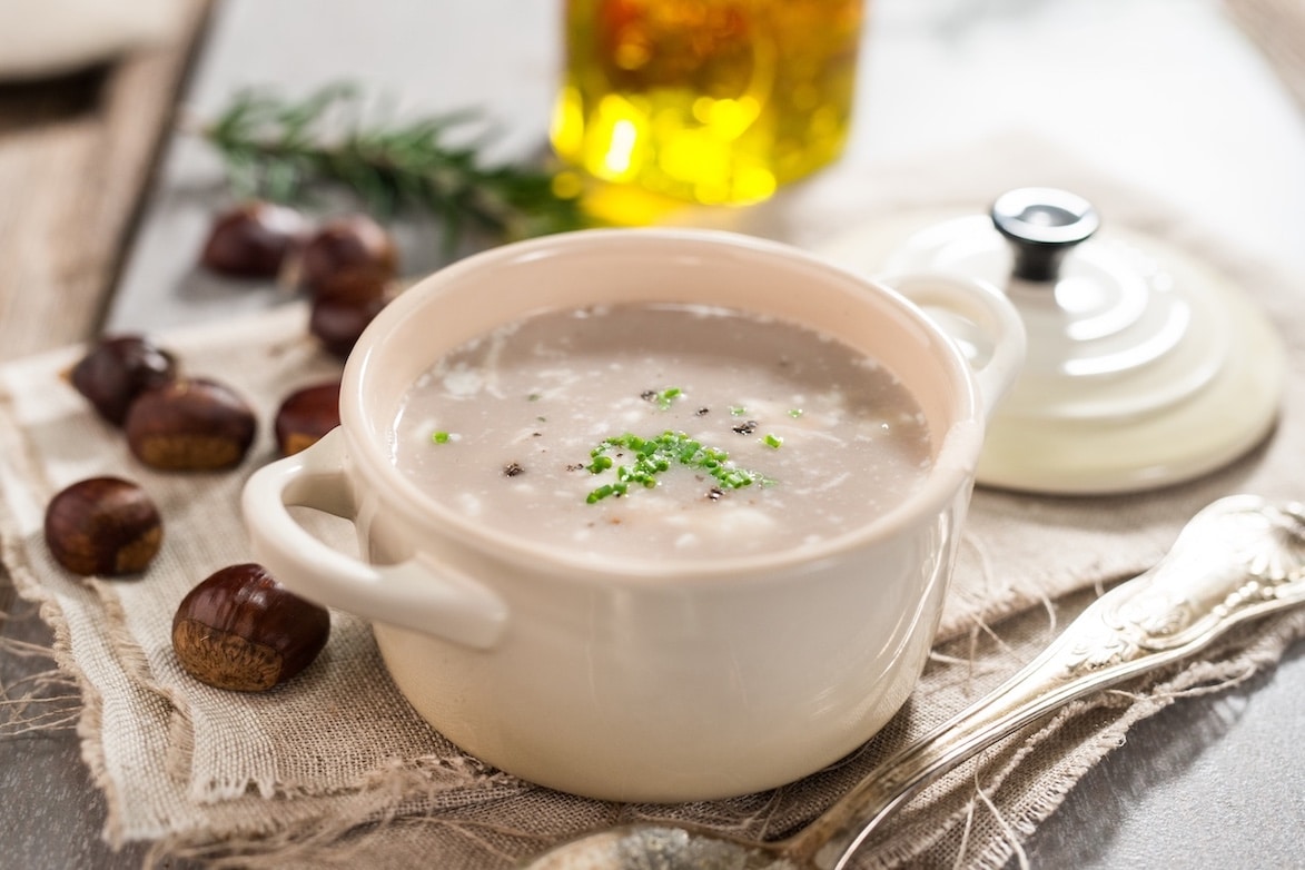Bowl of chowder soup