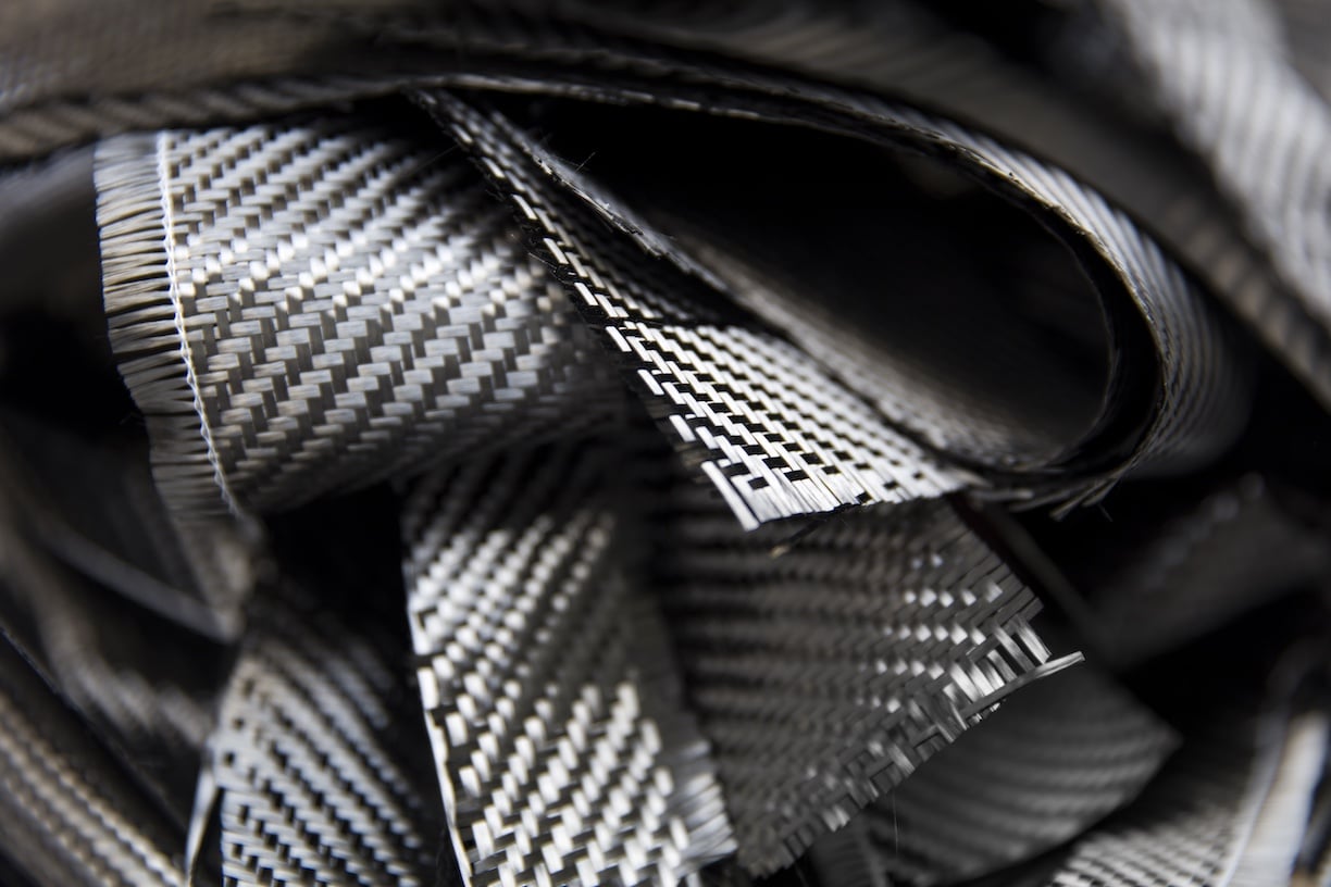 Close up of carbon fiber