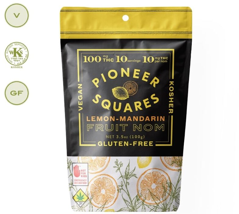 Lemon Mandarin Cannabis Infused Edible Pioneer Squares
