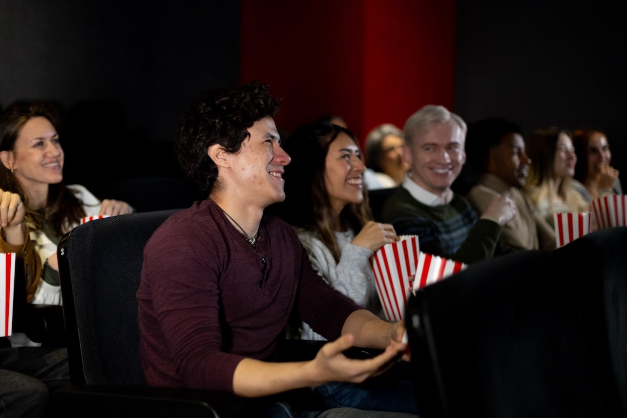 Friends at the movie theater