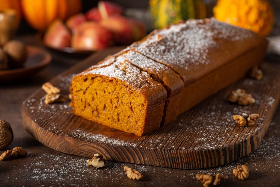 Homemade pumpkin bread