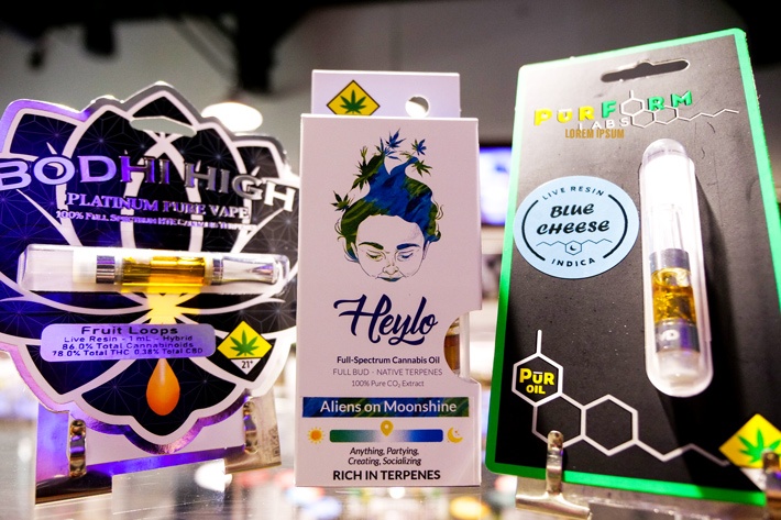 Three live resin cartridges