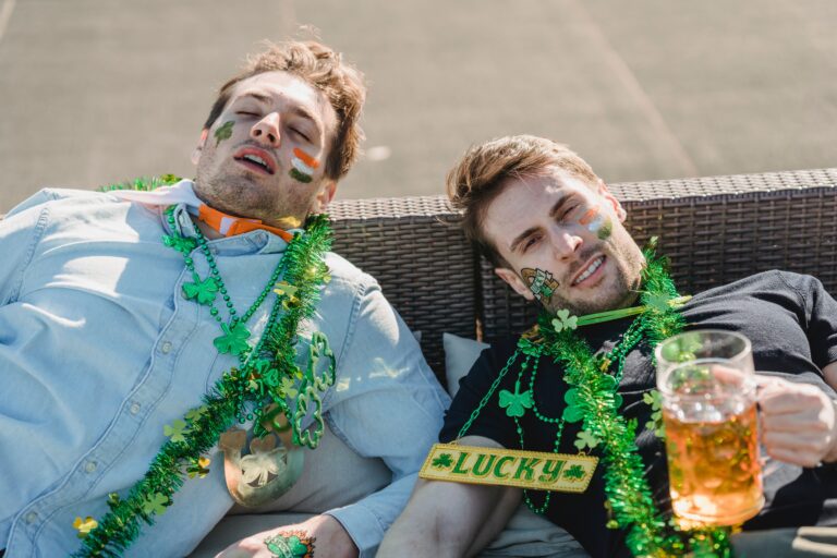 Two Men Celebrating St.Patrick's Day
