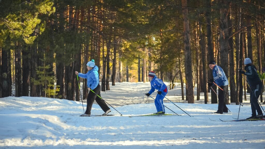 Family on a Mountain Ski Trip