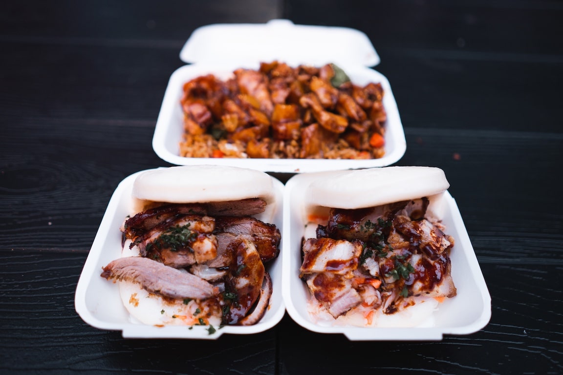 Meats in 3 to-go containers