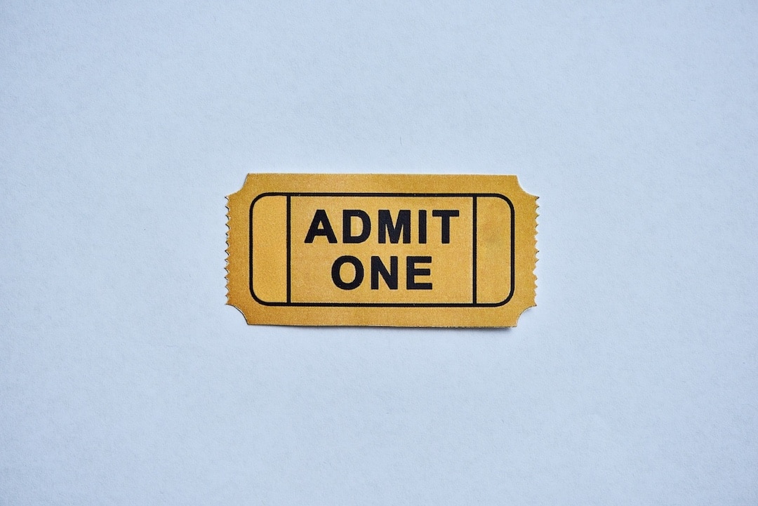 Golden ticket that reads 